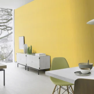 Rasch Vliestapete 746082 Gelb-Ocker Uni 10,05 m x 0,53 m