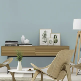 Rasch Vliestapete 746150 Blau-Hellblau Uni 10,05 m x 0,53 m