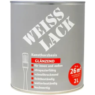 Wilckens Weißlack 2 L weiß glänzend