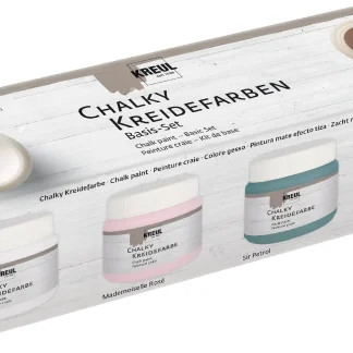 Kreul Chalky Kreidefarben Basis Set 4er Set je 150 ml