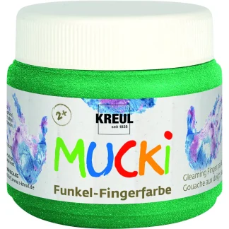 Kreul Mucki Funkel-Fingerfarbe Smaragdgrün 150 ml
