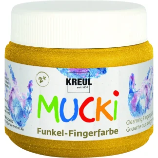 Kreul Mucki Funkel-Fingerfarbe Goldschatz 150 ml