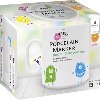 KREUL Porcelain Marker medium Junior Set Color your cup
