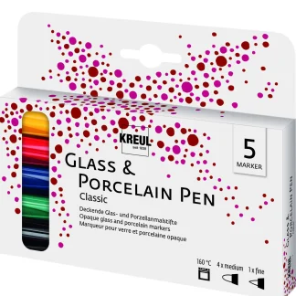 Kreul Porzellanmaler brillant 5er Set PorcelainPen 160°C