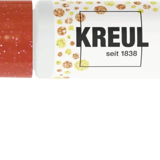 Kreul Glass & Porcelain Pen Glitter rot, 1-3 mm