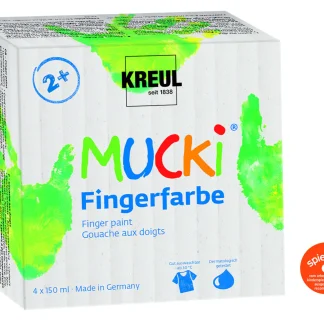 Kreul Mucki Fingerfarbe 4er Set je 50 ml