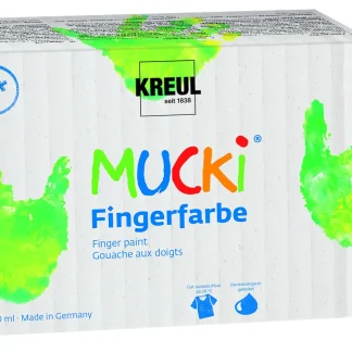 Kreul Mucki Fingerfarbe 6er Set je 50 ml