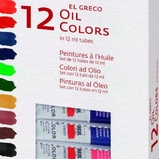 Kreul el Greco Ölfarben Set 12 x 12 ml Tuben
