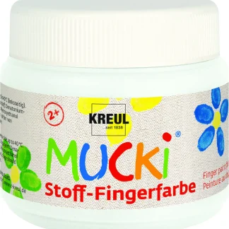 Kreul Mucki Stoff Fingerfarbe weiß 150 ml
