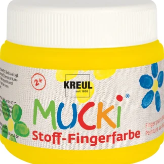 Kreul MUCKI Stoff-Fingerfarbe gelb 150 ml