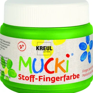 Kreul Mucki Stoff Fingerfarbe grün 150 ml