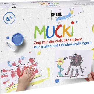 Kreul Fingerfarbe Mucki Wir malen mit Händen und Fingern 5 x 50 ml