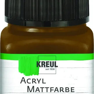Kreul Acryl Mattfarbe dunkelbraun 20 ml