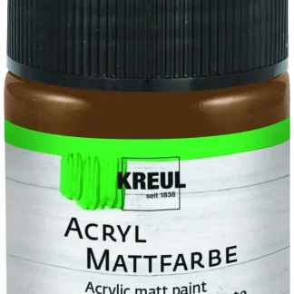 Kreul Acryl Mattfarbe dunkelbraun 50 ml