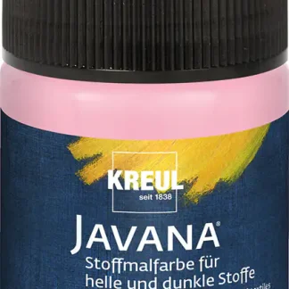 Kreul Javana Stoffmalfarbe für helle und dunkle Stoffe rose 50 ml