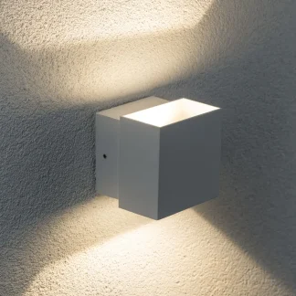 Paulmann Special Line LED Außen-Wandleuchte Cybo weiß 10 x 10 cm Up & Down