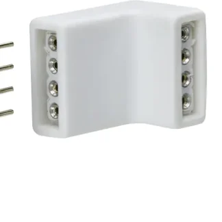 Paulmann YourLED Eck-Verbinder 4er Pack weiß schwarz Kunststoff