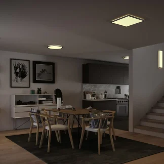 Paulmann LED Panel Atria Shine chrom-matt Ø 42 cm warmweiß dimmbar