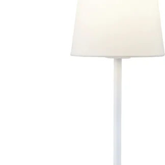Paulmann Neordic Tischleuchte Stellan weiß 40 x 15,5 cm E27 20 W dimmbar