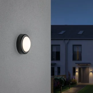 Paulmann Wandleuchte Outdoor grau warmweiß
