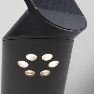 Paulmann LED Solar-Wandleuchte Ilias anthrazit warmweiß Bewegungsmelder