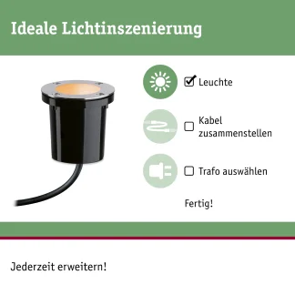 Paulmann Plug & Shine Smart LED Bodeneinbauleuchte insect-friendly Ø 9,8 cm