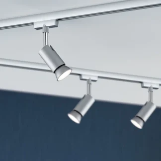 Paulmann URail Schienenspot Pure l chrom-matt 11 x 5,8 cm GU10 10 W dimmbar