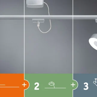 Paulmann URail LED Einzelspot Cube chrom matt chrom 7,7 cm 8 W