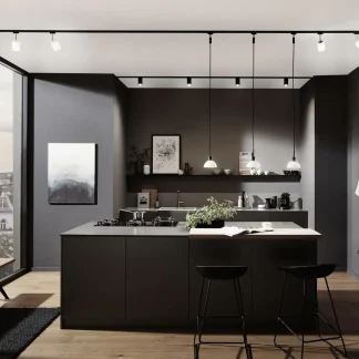 Paulmann URail Pendel Sarrasani E14 schwarz matt opal 1,40 m max. 20 W