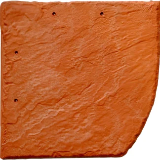 Schindel Bogen rechts 25 x 25 cm terrakotta