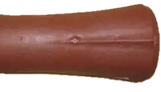 Firsthaube Biber 40 x 16 x 8 cm rostbraun