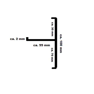 Ortgang 150 cm anthrazit