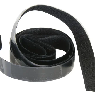 Nespoli Klettband 2 x 60 cm, schwarz, selbstklebend