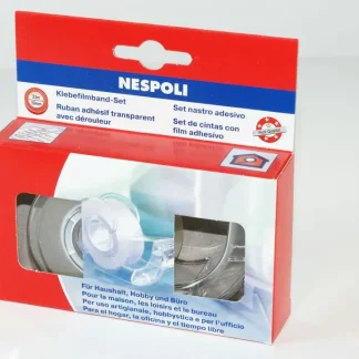 Nespoli Klebefilmband-Set 2-teilig, 19 mm x 33 m, transparent