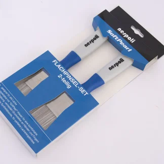 Nespoli Flachpinsel - Set 2 - teilig