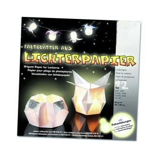 Glorex Lichterpapier weiß, 12 Blatt