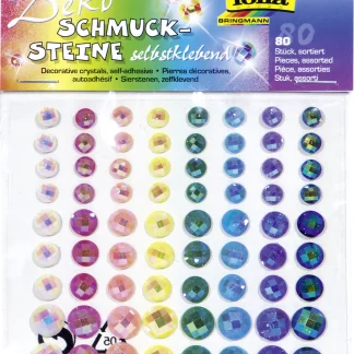 Glorex Schmucksteine Iridescent 80 Stück