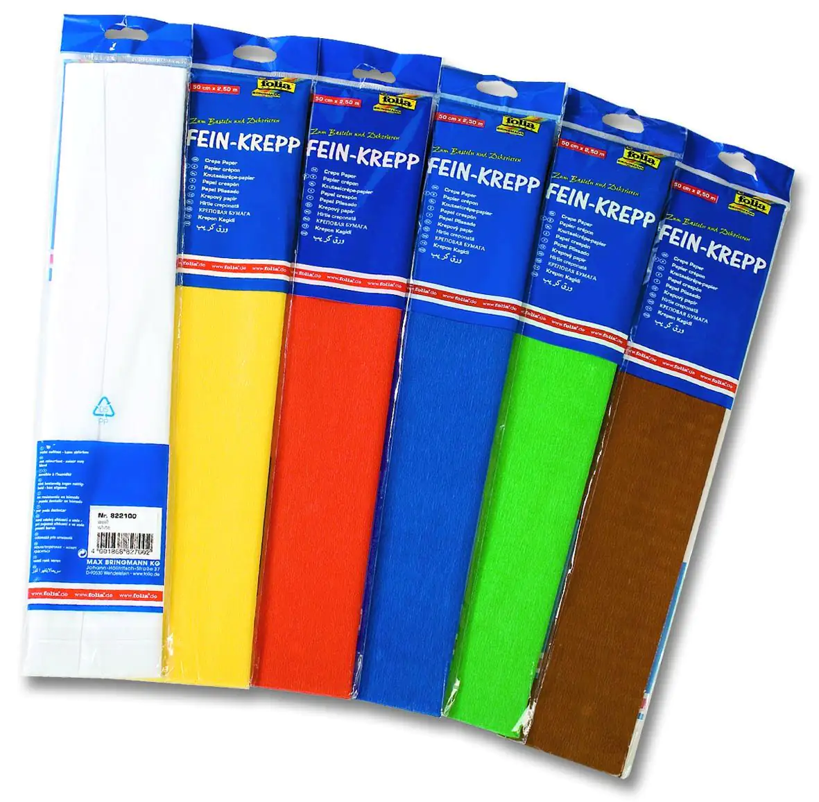 Glorex Krepp-Papier 32g/m2 hellorange