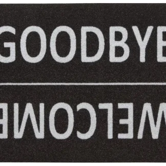Fußmatte Diavolo Welcome/Goodbye black, 39 x 58 cm