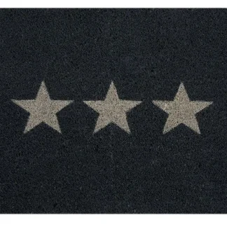 Fußmatte Stars Kokos dunkelgrau, 40 x 60 cm