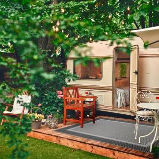 Andiamo Outdoorteppich Arizona anthrazit, 160 x 230 cm