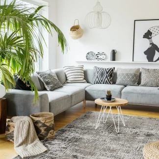 LUXOR Living Teppich Saragossa dunkelrau, 120 x 170 cm