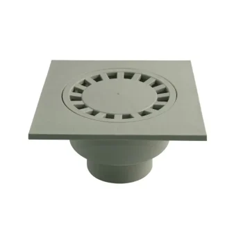 Marley Hof-Ablauf DN 75 Abgang senkrecht, Rost 20 x 20 cm