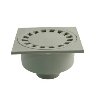 Marley Hof-Ablauf DN 110 Abgang senkrecht, Rost 20 x 20 cm