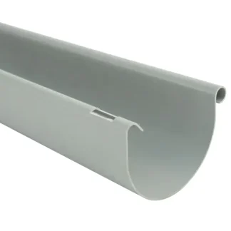Marley Dachrinne NW 150 mm, 2 m, halbrund, grau
