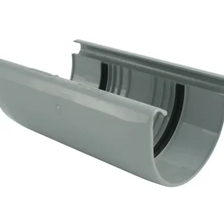 Marley Rinnenverbindungsschale NW 100 mm, halbrund, grau