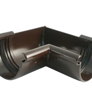 Marley Rinnenwinkel NW 125 mm, Innenecke, 90°, halbrund, braun