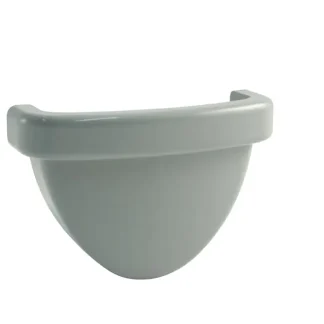 Marley Rinnen-Endstück Duplex NW 80 mm, für links und rechts, oval, grau