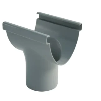 Marley Rinnenstutzen Duplex NW 80/53 mm, oval, grau