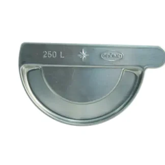 Marley Rinnen-Endstück NW 125 mm, für links, titan-zink